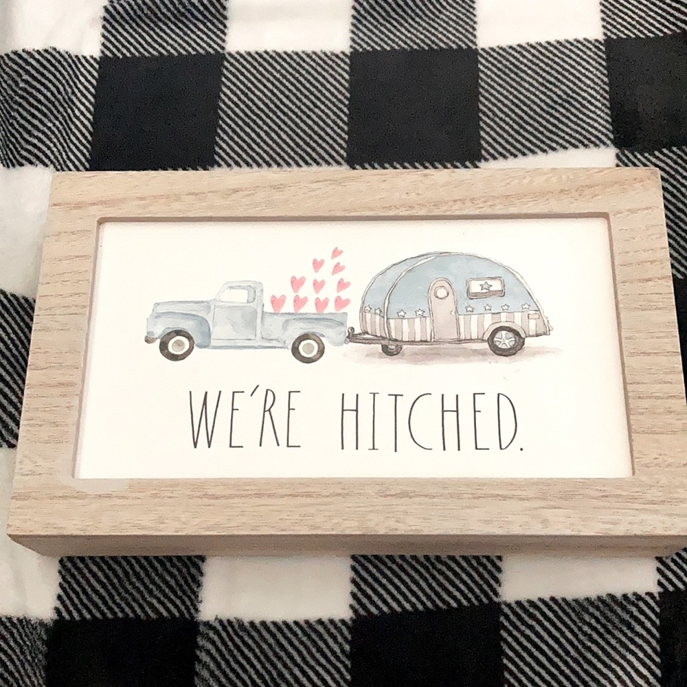 Rae Dunn “We’re Hitched” Wall Decor NWOT